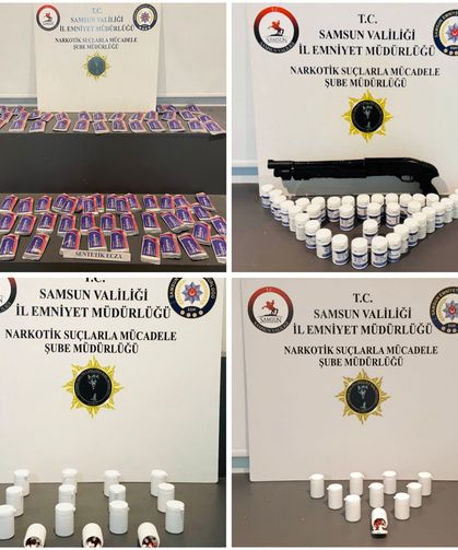 Samsun'da yasaklı madde operasyonunda 6 şüpheli yakalandı