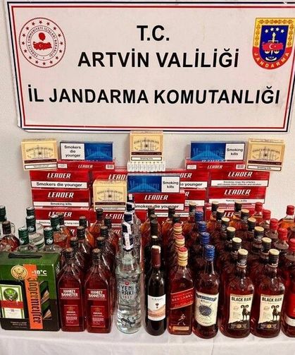 Artvin'de jandarmadan kaçakçılık operasyonu