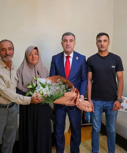 Bayburt'ta 15 Temmuz gazileri ziyaret edildi