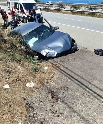 Giresun'da otomobil ile motosiklet çarpıştı: 1 ölü,3 yaralı