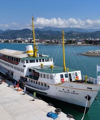 Ordu'da Şehit Necati Gürkaya Gemisi ilk seferini yaptı