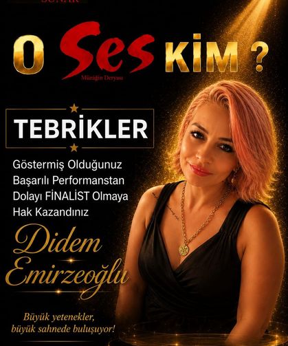 Trabzonlu Didem Emirzeoğlu Ses Yarışmasında Büyük Finale Kaldı