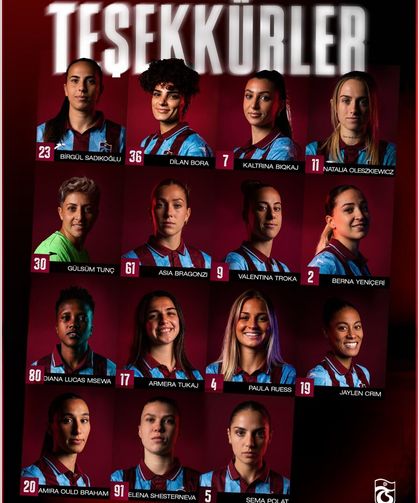 Trabzonspor Kadın Futbol Takımı’nda 15 Futbolcunun Sözleşmesi Sona Erdi