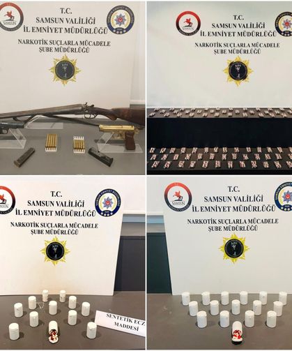 Samsun'da yasaklı madde operasyonunda 8 zanlı yakalandı