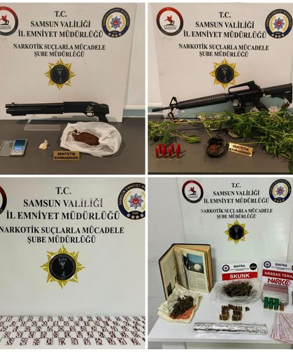 Samsun'da yasaklı madde operasyonunda gözaltına alınan 7 zanlı tutuklandı