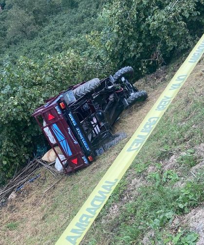 Ordu'da patpat devrildi: 1 ölü