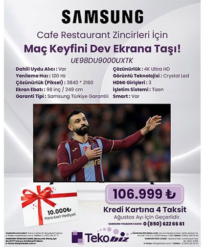 Maç Keyfini Dev Ekrana Taşı