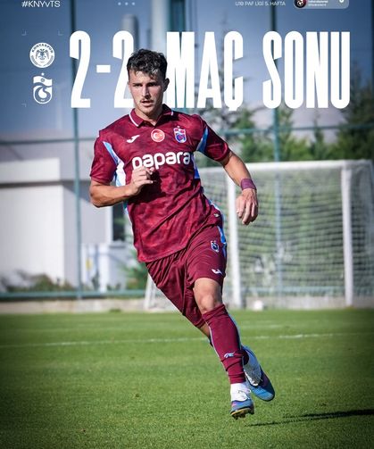 Trabzonspor U19 Konya'da İki Kez Ağları Buldu Ama Galibiyet Gelmedi