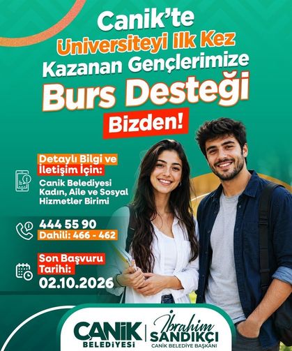 Canik’te öğrencilere burs ve kırtasiye desteği sürecek