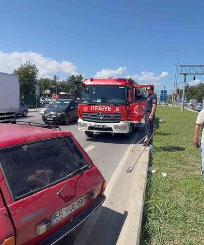 Samsun'da araçlar çarpıştı: 2'si çocuk 3 yaralı