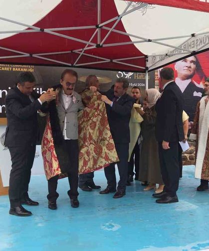 Yağmur altında Ahilik Haftası kutlaması
