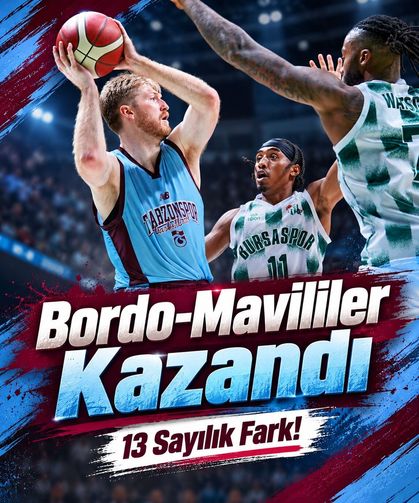 Trabzonspor Basketbol’dan Bursaspor Karşısında 87-74’lük Galibiyet