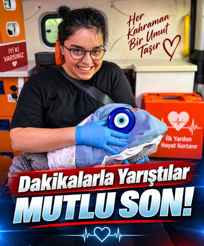 Akçaabat’ta 112 Ekibi Doğuma Yetişti: Bebek Sağlıkla Dünyaya Geldi