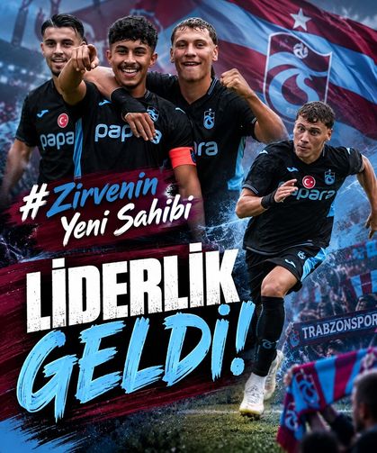 Trabzonspor U19 Galatasaray’ı 3-1 Devirdi, Liderlik Koltuğuna Oturdu