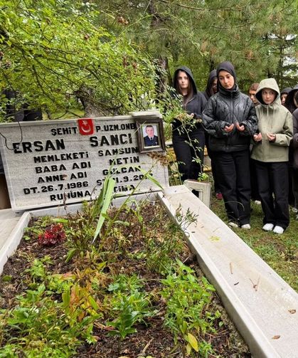 Ladik’te şehit Ersan Sancı kabri başında dualarla anıldı
