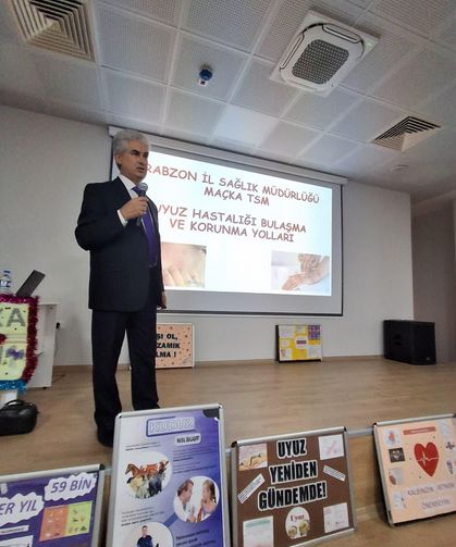 Maçka’da öğrencilere sağlık farkındalığı eğitimi verildi