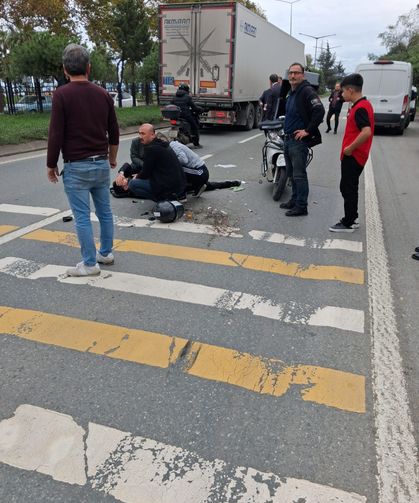 Akçaabat’ta Motosiklet Kazası: Sürücü Hastaneye Kaldırıldı