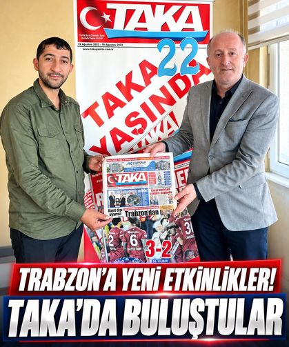 Trabzon Gürcü Kültür Derneği Başkanı Mustafa Baş'tan TAKA Gazetesine Anlamlı Ziyaret!
