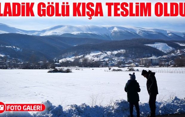 Buz Tutan Ladik Gölü Kışa Teslim Oldu, Kar Yağışı Umut Oldu