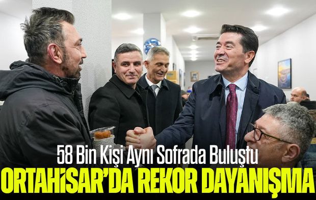 Ortahisar’da Rekor Dayanışma: 58 Bin Kişi Aynı Sofrada Buluştu