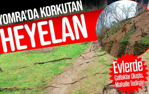 Yomra’da Peş Peşe Felaket: Heyelan Evleri Çatlattı, İstinat Duvarı Çöktü!