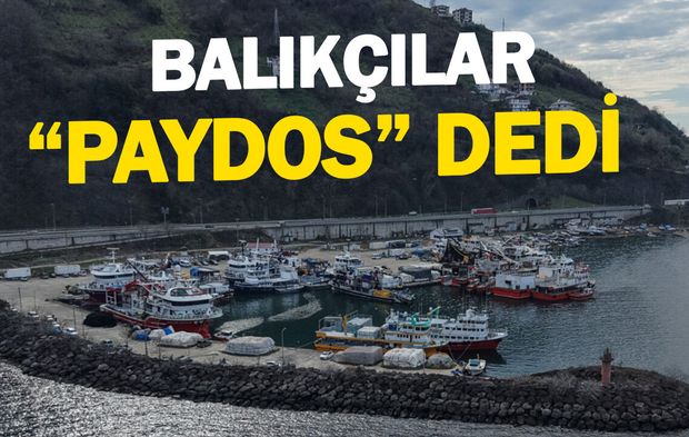 Trabzon'da Balıkçılar "Paydos" Dedi