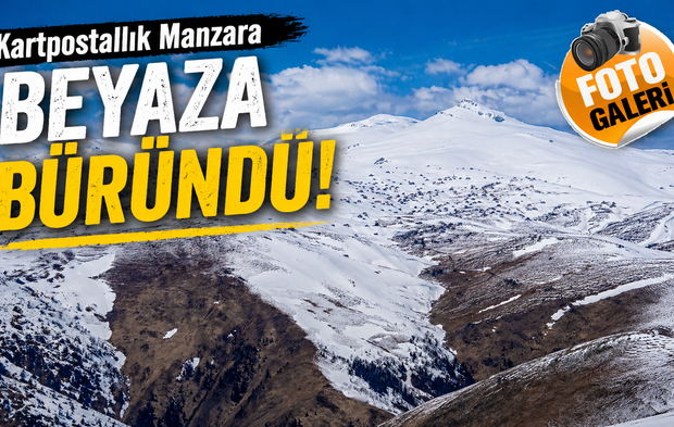 Beyaza Büründü! Trabzon Yaylalarında Kartpostallık Manzara