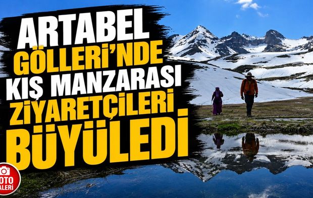Artabel Gölleri’nde Haziran Ortasında Kış Manzarası Ziyaretçileri Büyüledi
