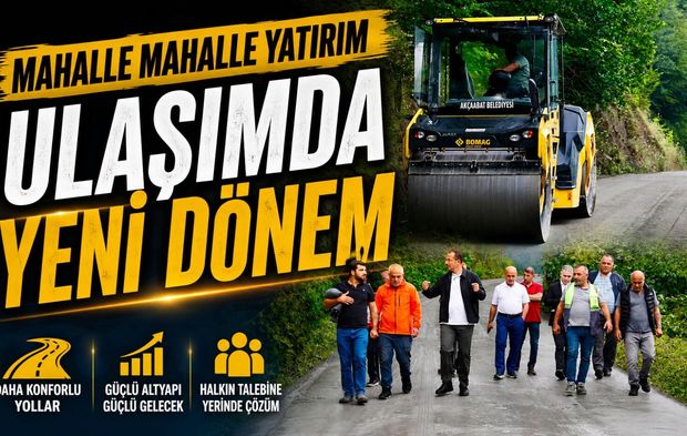 Akçaabat’ta Yol Çalışmaları Hızlandı: Başkan Ekim Karaçayır’da Sahaya İndi