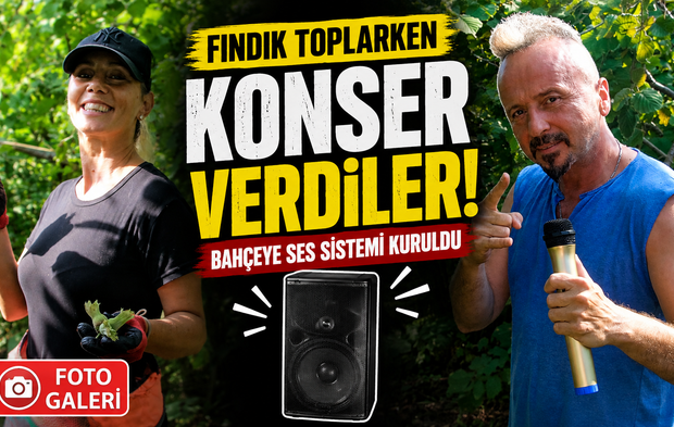 Fındık bahçesinde sürpriz konser: Hasada Anadolu Rock damgası
