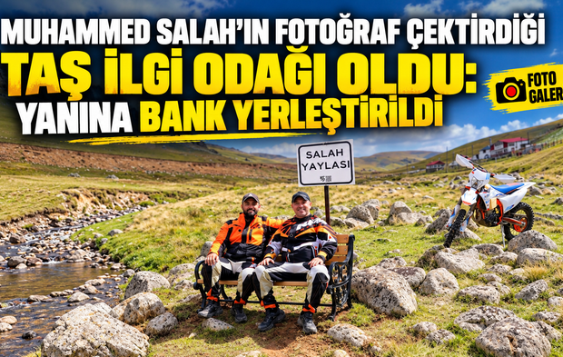 Muhammed Salah’ın fotoğraf çektirdiği taş ilgi odağı oldu: Yanına bank yerleştirildi