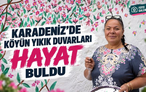 Köyün Yıkık Duvarlarına Fırçasıyla Dokundu: Ortaya Çıkan Görüntü Herkesi Hayran Bıraktı