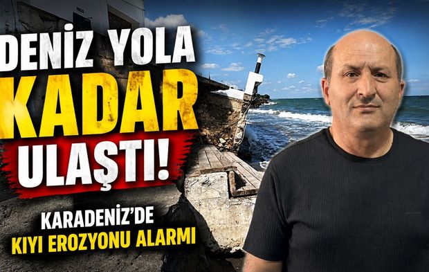 Samsun’da Kıyı Erozyonu Alarmı: Deniz Yola Kadar Ulaştı