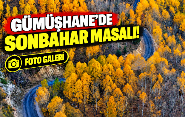 Gümüşhane'de Sonbahar Masalı! Örümcek Ormanları ve İmera Manastırı Renk Cümbüşüne Büründü