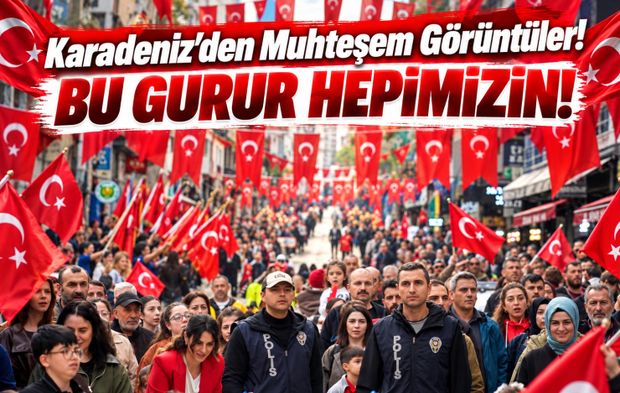 Karadeniz'de 29 Ekim Coşkusu Meydanlara Sığmadı: 6 İlde Unutulmaz Cumhuriyet Kutlaması!