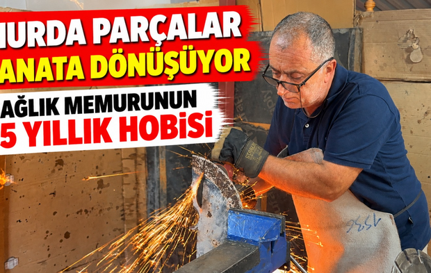 Samsun’da Sağlık Memuru Hurdayı Sanat Eserine Dönüştürüyor
