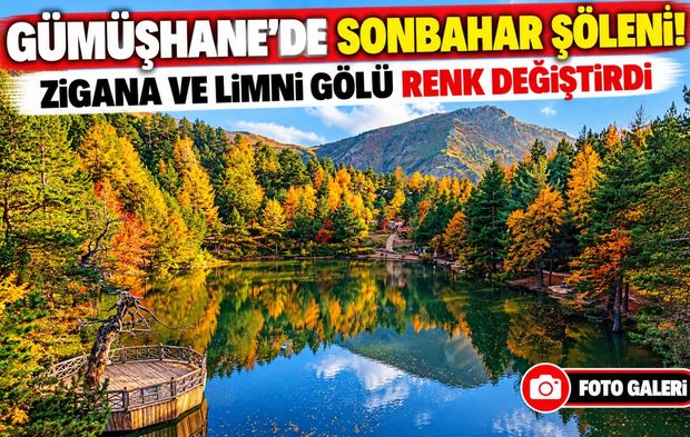 Zigana Dağı ve Limni Gölü Sonbahar Renklerine Büründü