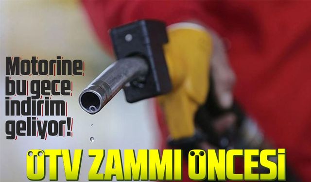 Motorine bu gece indirim geliyor!