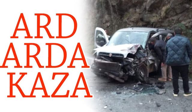 Araklı’da yine Karadere yolunda bir kaza daha meydana geldi, sürücüler isyan etti