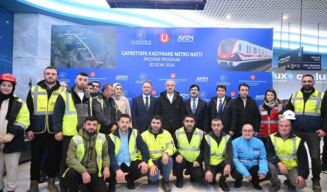 Ulaştırma ve Altyapı Bakanı Abdulkadir Uraloğlu, İstanbul Metro Projesinin Son Aşamasını İnceledi