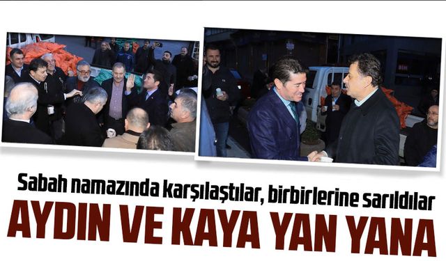 Trabzon Ortahisar İlçesinin İki Güçlü Adayı AK Parti ve CHP'den; Başkan Adayları Sabah Namazında Buluştu