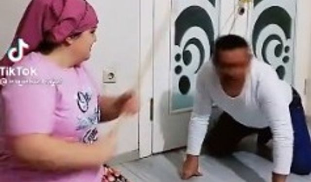 TikTok Videosunda Şoke Eden Görüntüler: Adamı Çamaşır İpiyle Kapıya Bağladılar