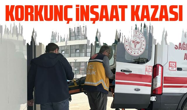 Trabzon'da İnşaat Kazası: İşçi Hastaneye Kaldırıldı