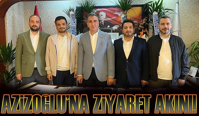 Sürmene Belediye başkanlığına rekor oyla seçilen Azizoğlu’na ziyaretçi akını