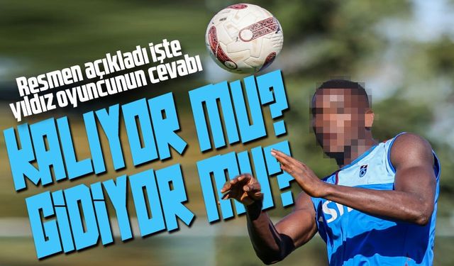 Trabzonspor'un Gol Makinesi Gidiyor mu: Yıldız Oyuncudan Açıklama Geldi!