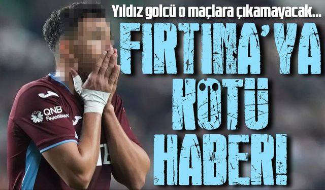 Trabzonspor'un Yıldız Transferi Ağır Sakatlandı: Kupa Maçına Kadar...