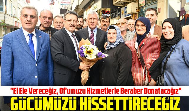 Trabzon Büyükşehir Belediye Başkanı Ahmet Metin Genç'ten Of Ziyareti