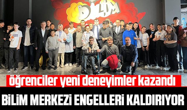 Trabzon Özdemir Bayraktar Bilim Merkezi’nde 10-16 Mayıs Engelliler Haftası kapsamında etkinlik gerçekleştirildi