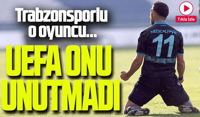Trabzonspor'un Eski Yunan Gol Kralına UEFA Jesti: Bordo Mavi Formasıyla Paylaşım...