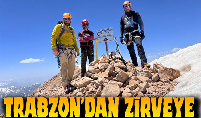 Trabzonlu Dağcılar Cilo Dağı Reşko Zirvesi'ne Tırmandı